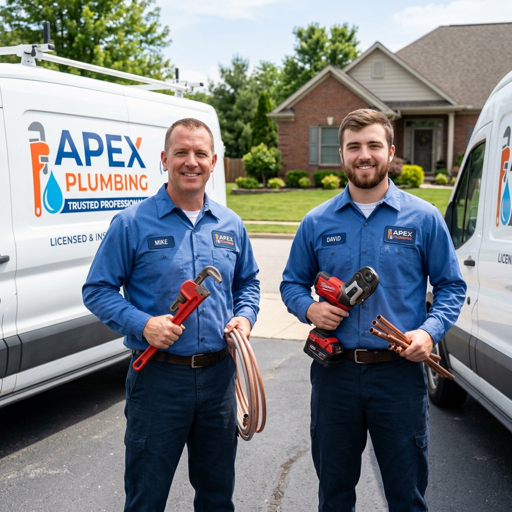 Equipo de fontaneros profesionales